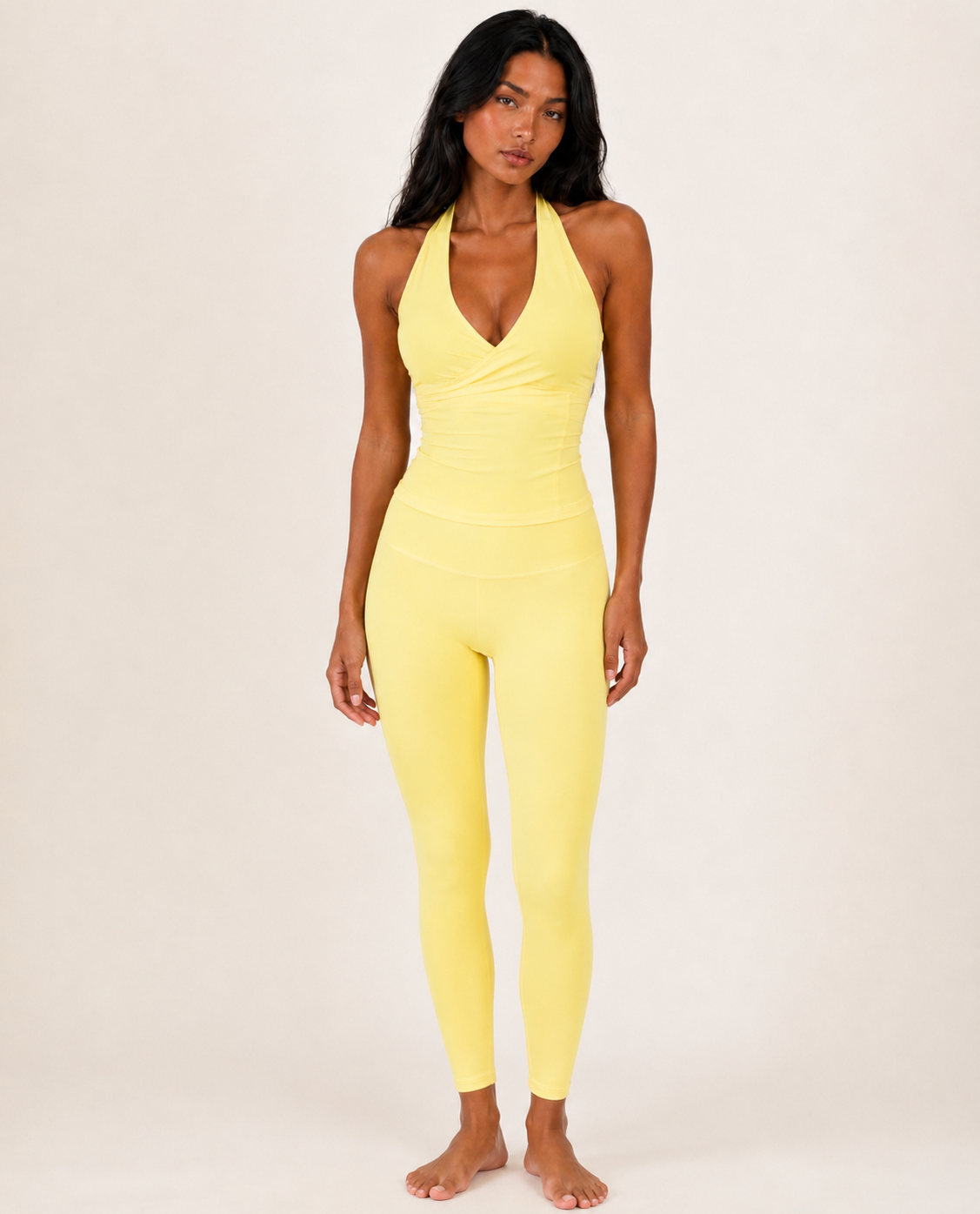 Yellow sculpt legging