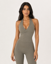 Olive V Wrap Top